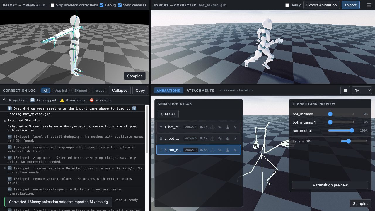 GameJam Character Tools, Screenshot 1
